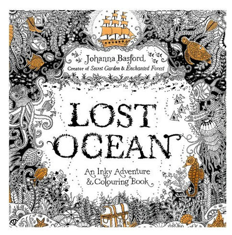 Lost Ocean Inky Adventure Coloring Book